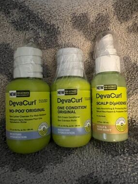DevaCurl Green Hair Care Trio - Lime/Yellow Labels